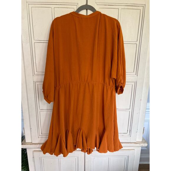 NWT She + Sky size large orange dress - Picture 4 of 4